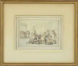 Thomas Rowlandson, Caricature of Gentlemen Having a Long Night at the Gaming Tables