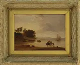 Copley Fielding, The Mouth of the Yare, Oil on panel