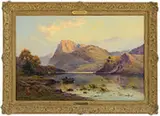 Alfred Fontville de Breanski, Evening Ennerdale Lake, Cumberland, Oil on canvas