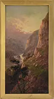 Sydney Yates Johnson, Two River Landscapes, Oils on canvas