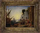 George H Yewell, The Landing of Cleopatra” After Claude Lorrain, Circa 1858, Oil on canvas