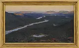 Helmer MasOlle, Panoramic River View, Dalarna, Sweden, Oil on canvas