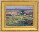 Harry Leslie Hoffman, Two Works: “Pleasant Valley” and “The Upper Lieutenant, Oils on board