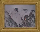 George Hawley Hallowell, Smoldering Valley, Oil on canvas board