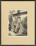 Alfred Heber Hutty, My Doorway on Tradd Street, Drypoint