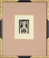 Sainte Nitouche”, Plate 19 from Reincarnations Du Pere Ubu by Georges Rouault, Etching and aquatint, sold Feb 2017
