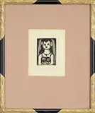 Georges Rouault, Sainte Nitouche”, Plate 19 from Reincarnations Du Pere Ubu, Etching and aquatint