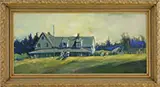 Theodore Tihansky, Relaxing at the Trailing Yew, Oil on canvas