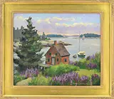 Donald Allen Mosher, Stonington, Maine, Oil on canvas
