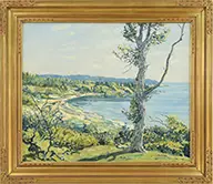 Walter E. Schofield, Coast of Maine, Oil on canvas