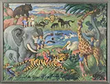 Waldo Peirce, Jungle Fantasy, Oil on canvas