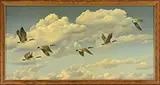 Elli Bodo, Into the Wind, Acrylic on Masonite