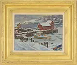 Donald Allen Mosher, Motif #1 in Winter, Oil on canvas