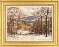 Wayne Morrell, Hills of Haverhill, Ipswich, Ma, Oil on Masonite