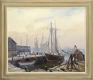 Emile Albert Gruppe, Gloucester Morning, Oil on canvas
