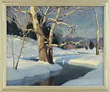 Emile Albert Gruppe, Shadowed Snowbank Stream