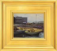 Charles Curtis Allen, Two Dories, Oil on board