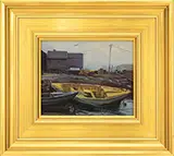 Charles Curtis Allen, Two Dories, Oil on board