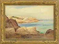Albert Baab Insley, Ladies by the Shore, Wingersheek Beach, Oil on canvas