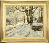 William Lester Stevens, Winter’s Glory, Oil on Masonite