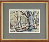 William Lester Stevens, Private Backroad, Watercolor and gouache on paper