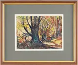 William Lester Stevens, Road Through Backwoods, Watercolor and gouache on paper