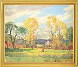 Carl W. Peters, Hunters in an Autumn Landscape