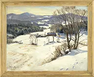 Kenneth Knowles, Jeffersonville, Vt, Oil on board