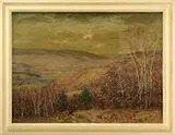 Carroll Brown, Autumn Landscape, Oil on canvas