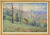 Carroll Brown, My Trees, Oil on board