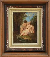Nuvolone, Three Putti by a Stream, Oil on canvas