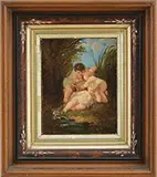 Nuvolone, Three Putti by a Stream, Oil on canvas