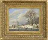 Andreas Schelfhout, Ice Fishing