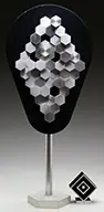 Max Finkelstein, Two Works: Complex #3 and Untitled Squares, Both aluminum sculptures