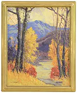 Camillo Adriani, In the Ozarks, Oil on canvas