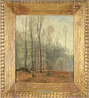 George Wasson, Wooded Landscape in Late Autumn, Oil on canvas
