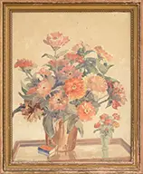 Signed, Two Still Life Works, 1) Alice Hilliard (American, 20th Century) Oil on canvasboard