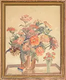Signed, Two Still Life Works, 1) Alice Hilliard (American, 20th Century) Oil on canvasboard