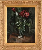 Henry de Waroquier, Roses”, 1938, Oil on canvas