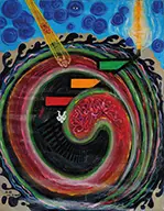 Huang Mulang, Theme Reincarnation, Oil on canvas