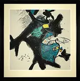 Gu Gan, A Bull in the Woods” 1999, Colored ink on rice paper