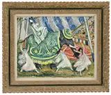 Waldo Peirce, Circus, Oil on canvas
