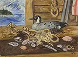 Waldo Peirce, Still Life with Decoy, Oil on canvas