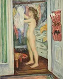 Waldo Peirce, Nude in Closet, Oil on canvas