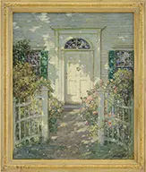 Abbott Fuller Graves, Doorway in Gloucester Mass, Oil on canvas