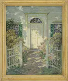 Abbott Fuller Graves, Doorway in Gloucester Mass, Oil on canvas