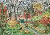 Waldo Peirce, Newburyport Garden in Fall, Oil on canvas