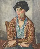 Waldo Peirce, Portrait of a Woman, Oil on canvas