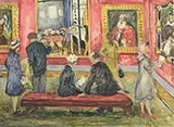 Waldo Peirce, Masterpieces at Wildensteins, Oil on canvas