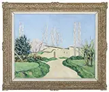 John Wyeth, White Poplars at Episkopi, Oil on canvas